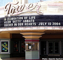 Tower Theatre Tribute to Dotty Abbate